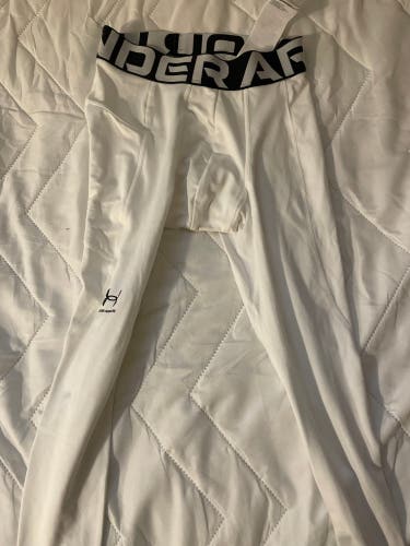 White Small Adult Unisex Under Armour Compression (Used)