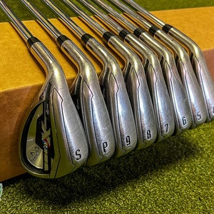 Used LH Callaway XR Irons 4-PW/SW SpeedStep 80g Stiff Flex Steel Golf Club Set