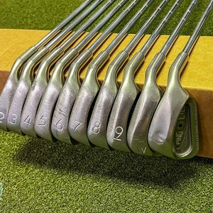 Used RH Ping Black Dot Eye 2 Irons 2-PW/SW ZZ Lite Stiff Steel Golf Club Set