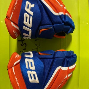 Bauer Vapor Pro Team Gloves 14" Royal/Orange Pro Stock (Used)