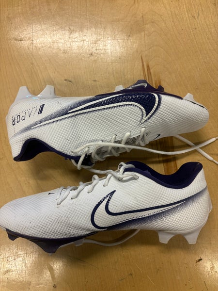 Nike Vapor Edge 360 Molded Cleats Men’s 12 White and Purple