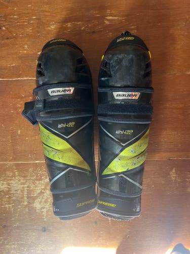 Senior Bauer Supreme ultrasonic 15" Shin Pads (Used)