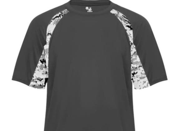 Badger Gray Size XXL Men's Digital Hook T-Shirt (New)
