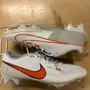 Nike Vapor Edge 360 2 Molded Cleats Men’s 12 White and Orange