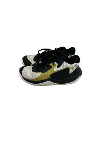 Used Under Armour JET 23 Basketball Shoes Y Black And White Junior 02 11692-S000142393