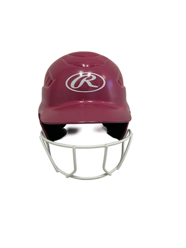 Used Rawlings RCFH Batting Helmet w/Mask Pink One Size 11692-S000142426