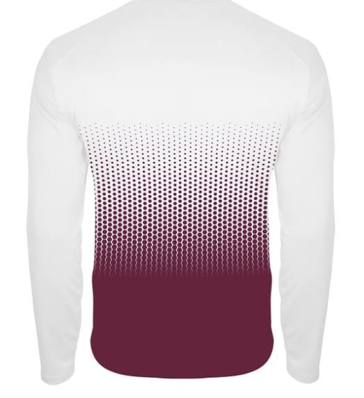 Badger Men's Large White/Maroon Hex 2.0 Quarter-Zip Shirt (New ...