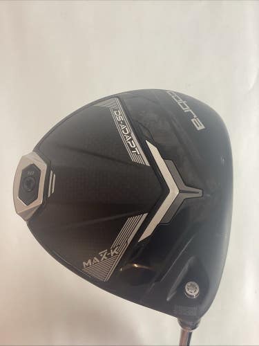 Cobra DS Adapt Max-K Driver 9.0* With Denali 60g 6.0 Stiff Graphite Shaft