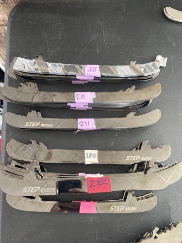 Used Pair Of Black Step Steel ST EDGE NHL Stock  247,263 271 280 287