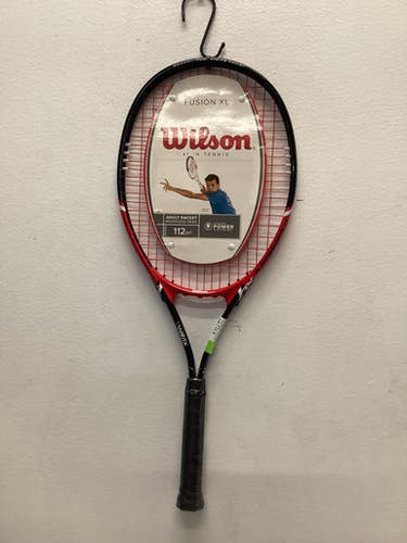 Used Wilson FUSION XL Adult Tennis Racquet Black 3 3/8" 11443-S000198523