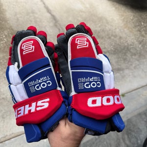 Montreal Canadiens Sher-Wood CODE TMP Pro Gloves 14" Pro Stock (New)