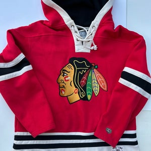NWT Old time hockey Blackhawks hoodie size L
