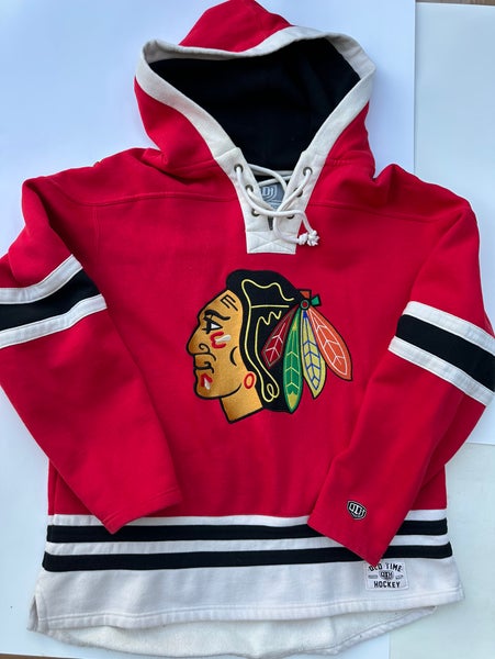 NWT Old time hockey Blackhawks hoodie size L