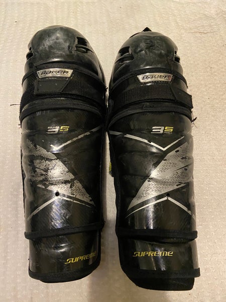 Senior Bauer Supreme 3S Pro 14" Shin Pads (Used)