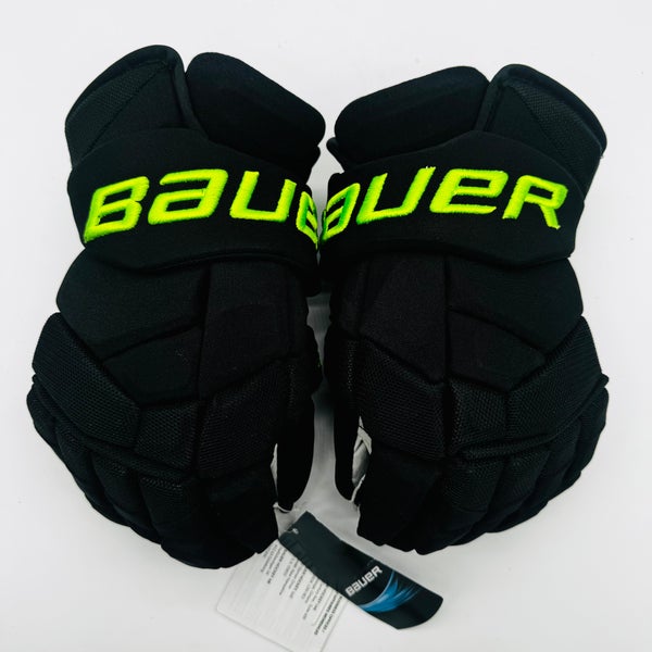 New Dallas Stars BLACKOUT Bauer Supreme 2S Pro Hockey Gloves-14”-Single Layer Palm