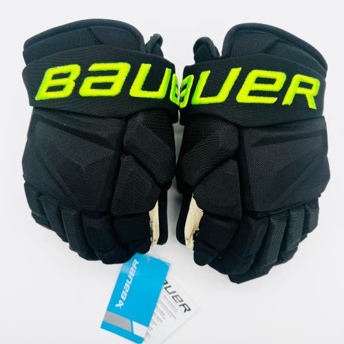 New Dallas Stars BLACKOUT Bauer Vapor Hyperlite Pro Hockey Gloves-13”-Single Layer Palm