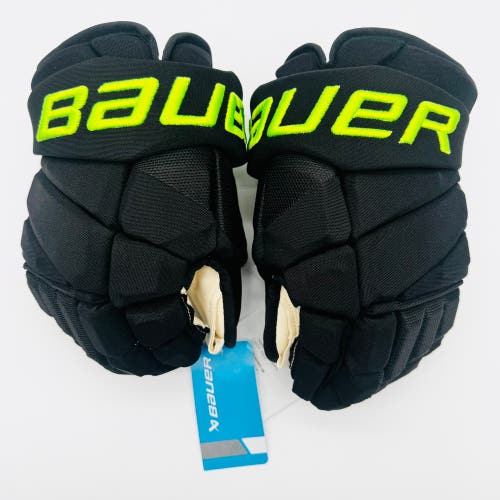 New Dallas Stars BLACKOUT Bauer Vapor Hyperlite Pro Hockey Gloves-13”-Single Layer Palm