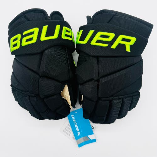 New Dallas Stars BLACKOUT Bauer Vapor Hyperlite Pro Hockey Gloves-14”-Single Layer Palm