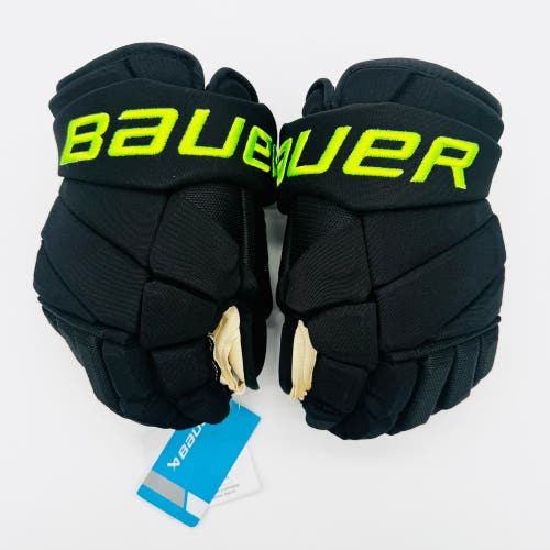New Dallas Stars BLACKOUT Bauer Vapor Hyperlite Pro Hockey Gloves-14”-Single Layer Palm