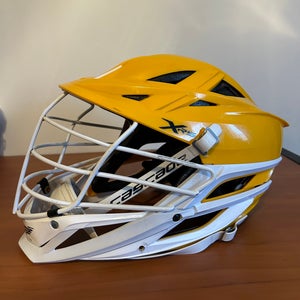 Cascade XRS Lacrosse Helmet Adult Golden yellow White