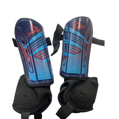 Used Brava Soccer Shin Guards Youth Royal Blue SM 11479-S000405809