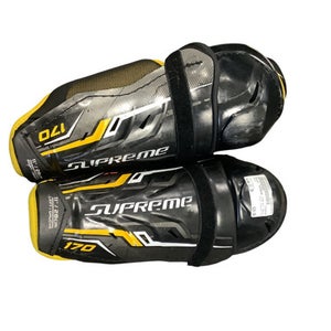 Used Bauer SUPREME 170 Junior Shin Guards Black 11" 11479-S000405803