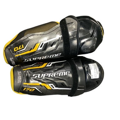 Used Bauer SUPREME 170 Junior Shin Guards Black 11" 11479-S000405803