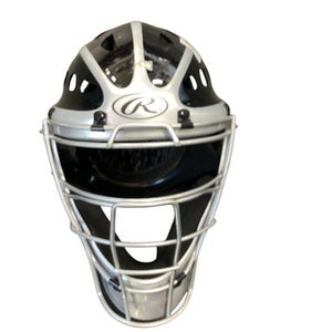 Used Rawlings COOLFLO Catchers Helmet w/Mask Grey MD 11479-S000405794