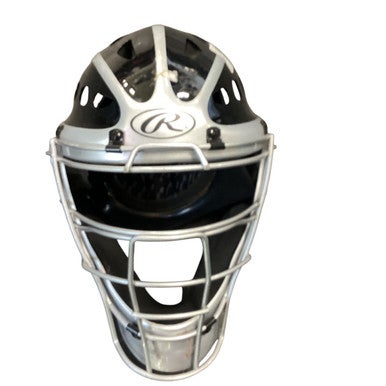 Used Rawlings COOLFLO Catchers Helmet w/Mask Grey MD 11479-S000405794