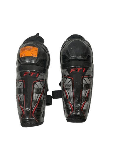 Used Bauer FT1 Junior Shin Guards Black 7" 11847-S000029899