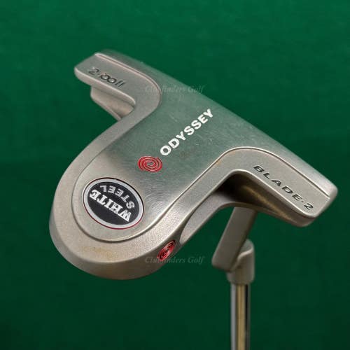 Odyssey White Steel 2-Ball Blade-2 Plumbers-Neck 34" Putter Golf Club