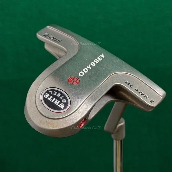 Odyssey White Steel 2-Ball Blade-2 Plumbers-Neck 34" Putter Golf Club