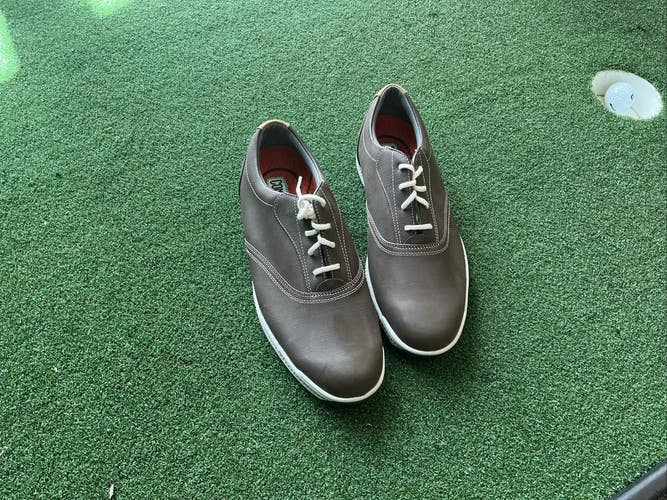 FootJoy FJ Men's Spikeless Golf Shoes Size 10 M Dark Brown Contour Series 54042