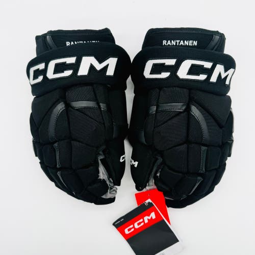 New Rantanen NHL Pro Stock CCM HG12 Hockey Gloves-15”-Custom Grey Palms
