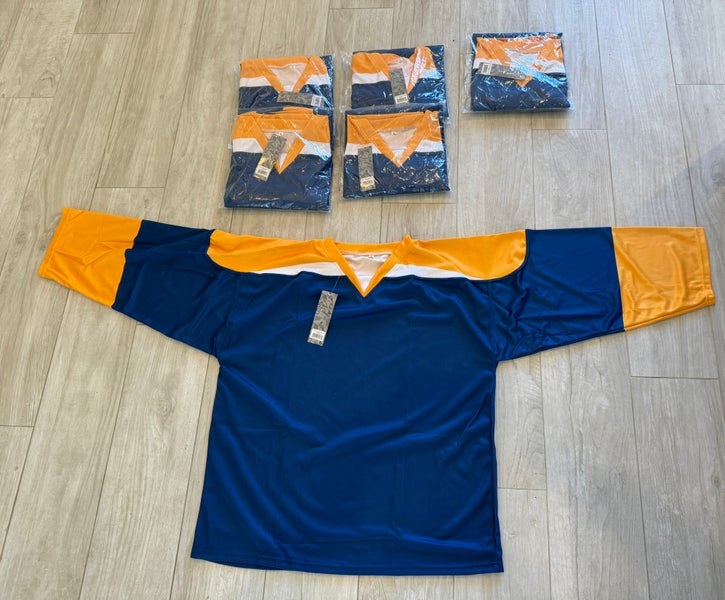 Hockey Player Jersey “LOT” Includes 6 Never Used Blank Jerseys (Blue)