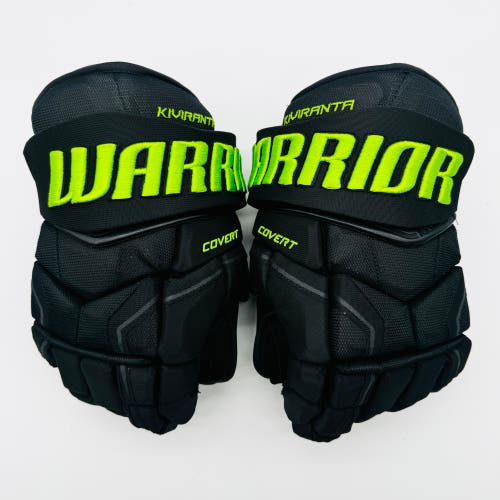 New Dallas Stars BLACKOUT Warrior Covert QRE Pro Hockey Gloves-14"-Custom Black Palms