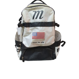 Used Marucci HONOR THE GAME BAG BB/SB Player Backpack White 11833-S000166401