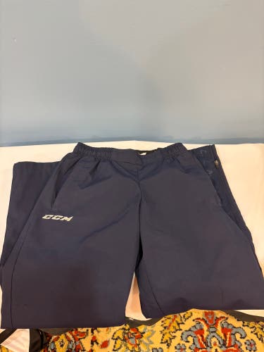 Blue CCM Hockey Warm up Pants- youth M