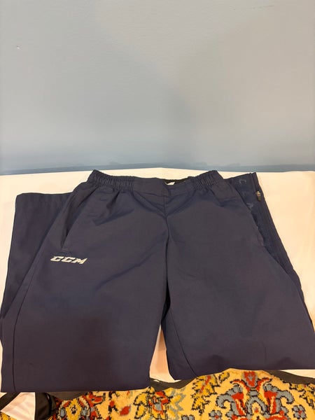 Blue CCM Hockey Warm up Pants- youth M