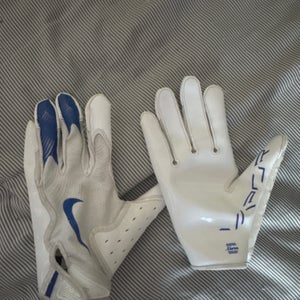 White Adult Large Nike Vapor jet 8.0 Gloves (New)