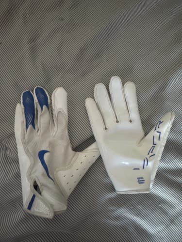 White Adult Large Nike Vapor jet 8.0 Gloves (New)