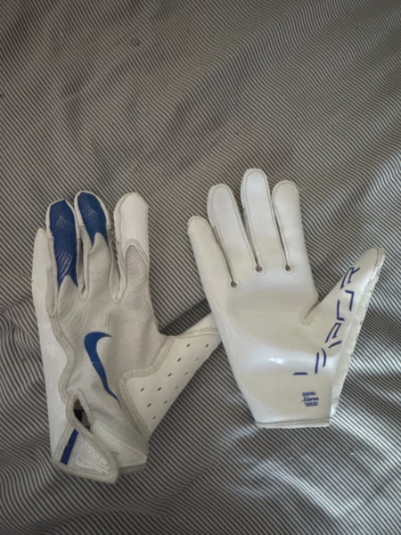 White Adult Large Nike Vapor jet 8.0 Gloves (New)