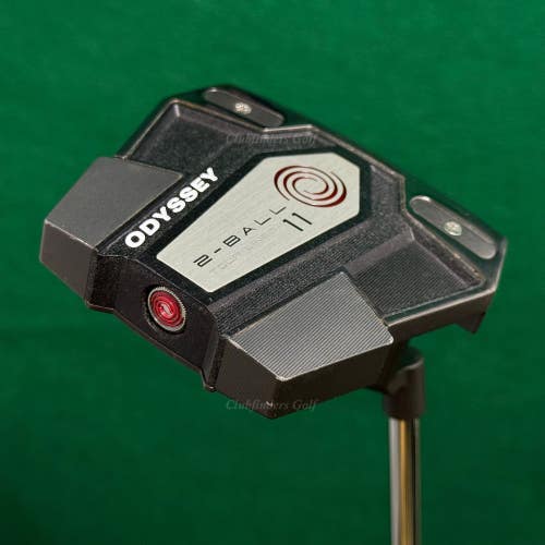 Odyssey 2-Ball Tour Lined 11 CH 35" Crank-Hosel Putter Stroke Lab Red