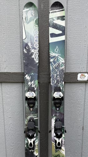 Salomon Q-115 (Rocker2) 178 cm Powder Skis With Salomon Warden Demo Bindings Max Din 13 (Used)