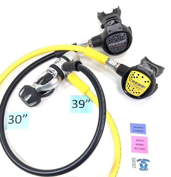 Cressi XS Compact AC2 Complete Regulator Set Yoke 1st, 2nd Stage, Octo EXCELLENT