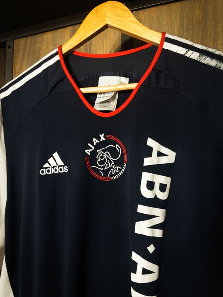 Ajax 2005/06 Away Jersey – Size XL – Navy & Red Adidas Shirt (MPN