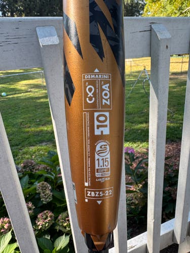 2023 DeMarini Zoa Composite USSSA Certified Bat (-10) 29" (Used)