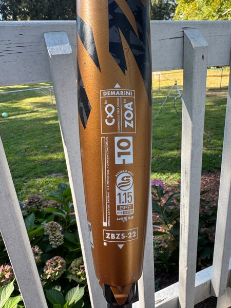 2023 DeMarini Zoa Composite USSSA Certified Bat (-10) 29" (Used)