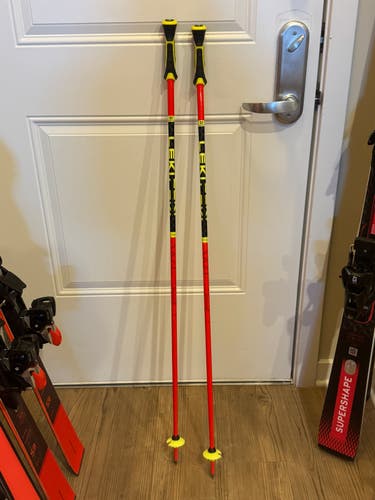 Mint Condition - 115cm (46in) Leki World Cup Lite SL Ski Poles