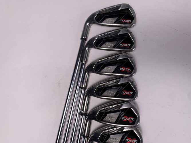 Callaway Razr X NG Iron Set 4-PW Regular Steel Mens LH Midsize Grips